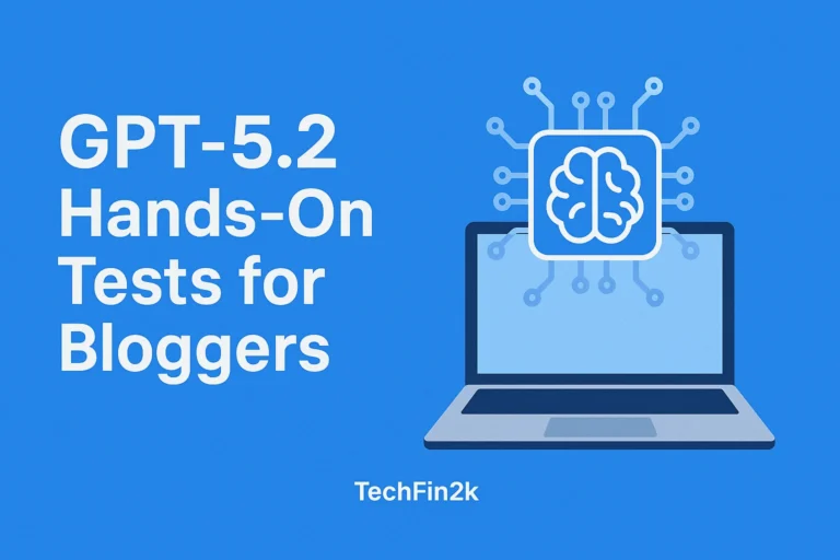 GPT-5.2 hands on tests featured image with safe margins and TechFin2k watermark