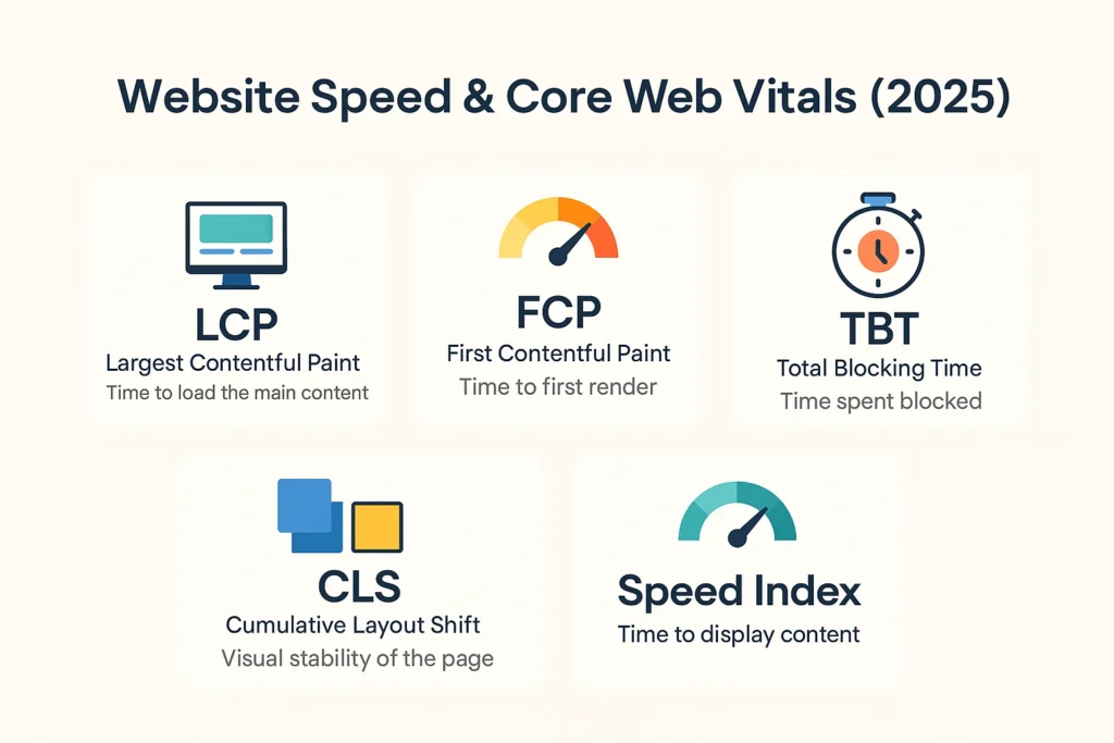 website speed and performance parameters